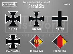 Kitsworld SAV Sticker Set - German National Insignia - Part 2 